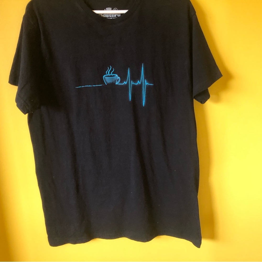 Blue and Black Short Sleeve Tees